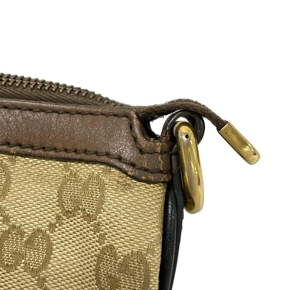 Gucci GG/Sherry Handbag 353114 Beige Dark Brown Multi Jacquard Leather - Picture 13 of 15